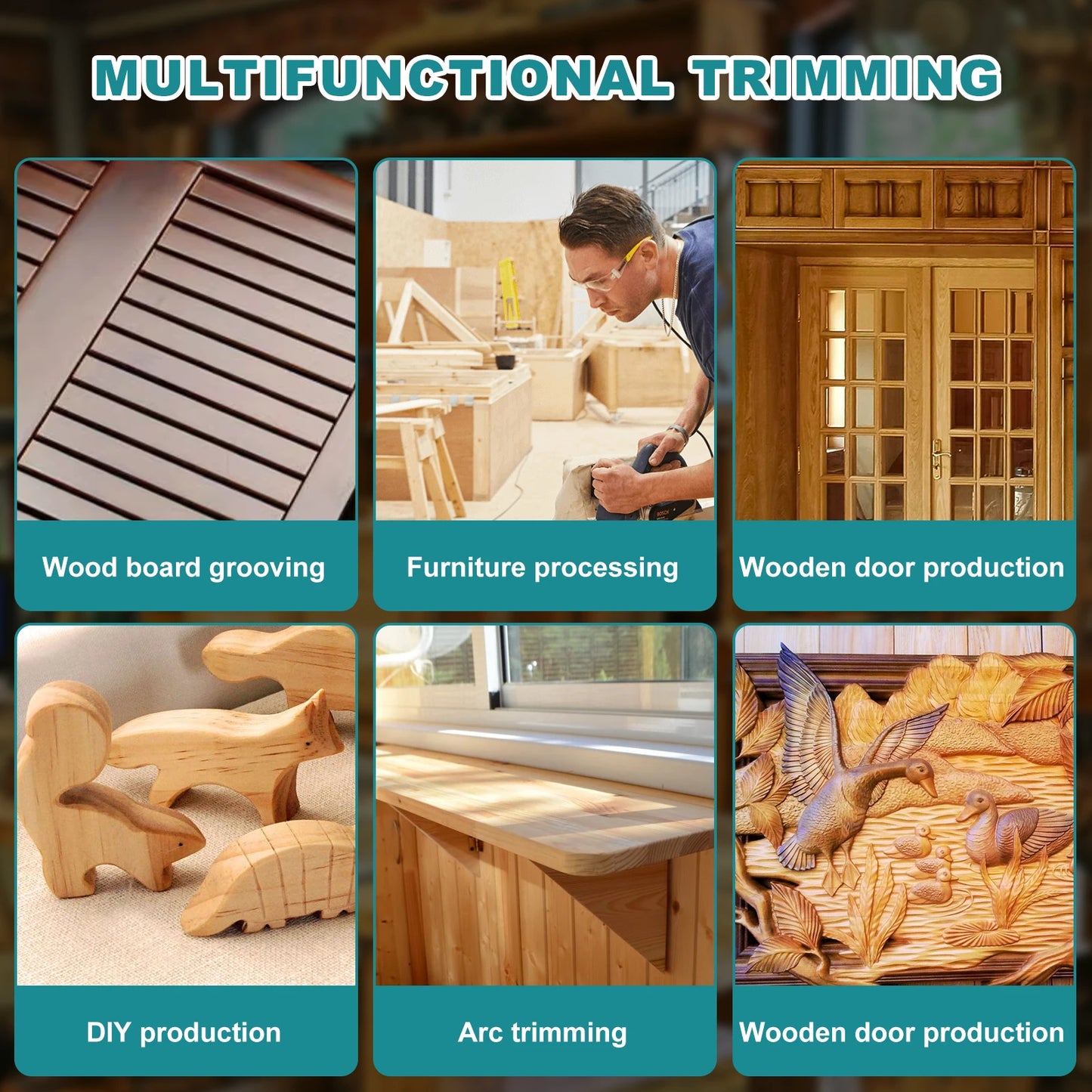 Electric Trimmer Wood Router For Woodworking Milling Engraving Slotting