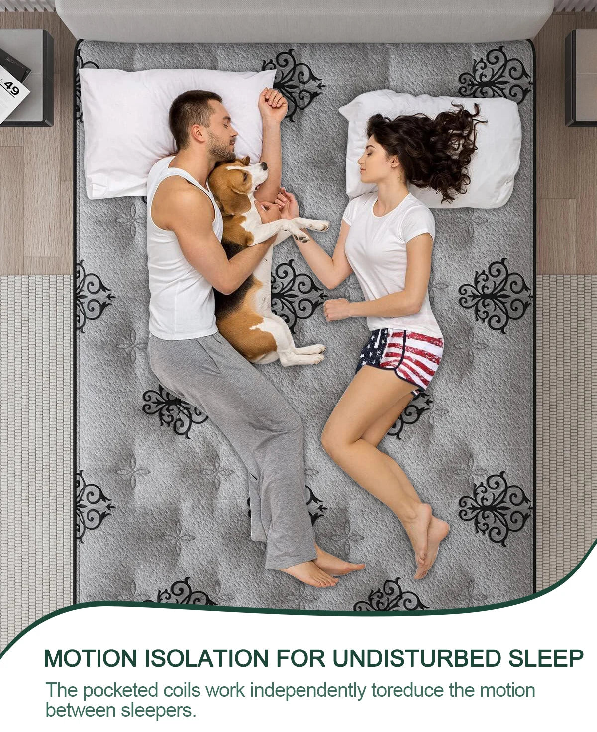 Sweetlove Gel Foam Hybrid Mattress Pocket Spring In A Box