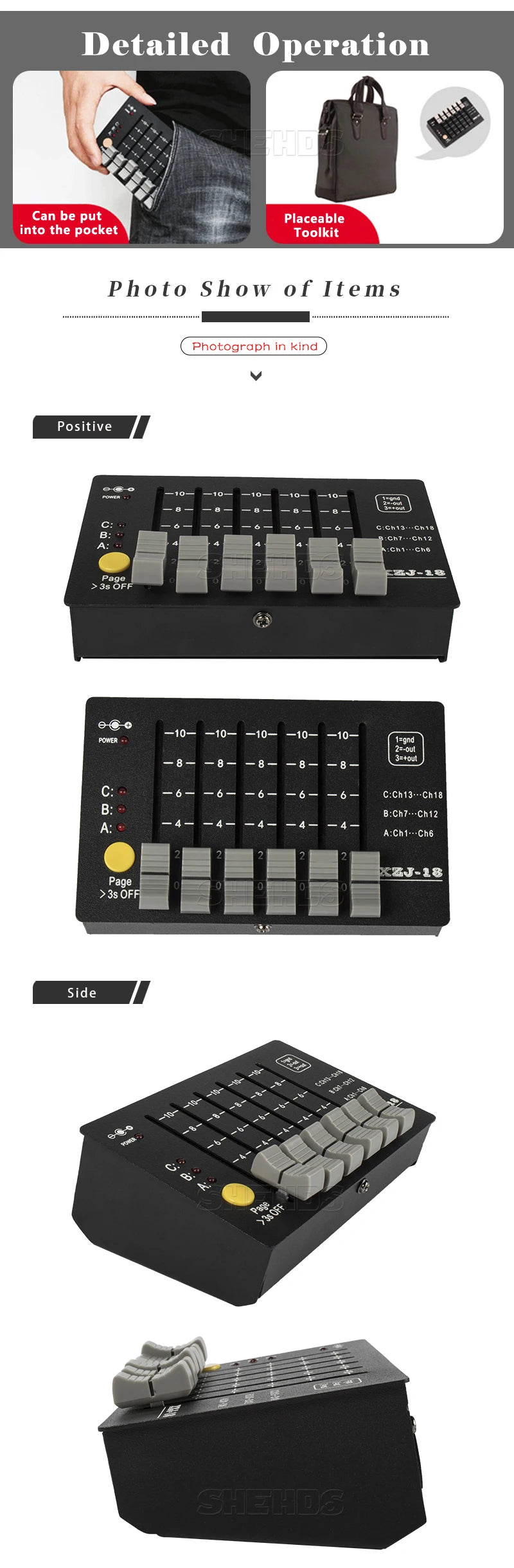 SHEHDS 1024 Controller And 192 Console For Par Lighting