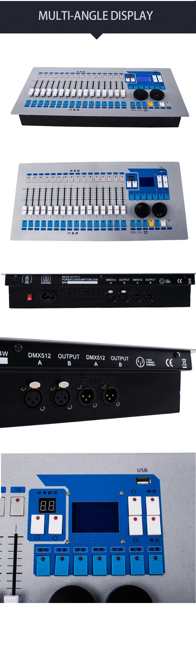 SHEHDS 1024 Controller And 192 Console For Par Lighting