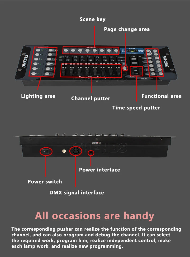 SHEHDS 1024 Controller And 192 Console For Par Lighting