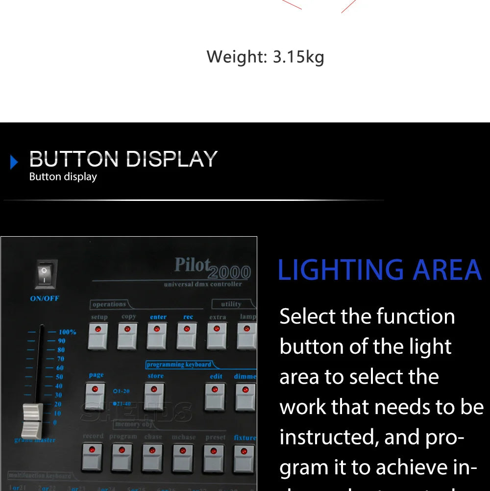 SHEHDS 1024 Controller And 192 Console For Par Lighting