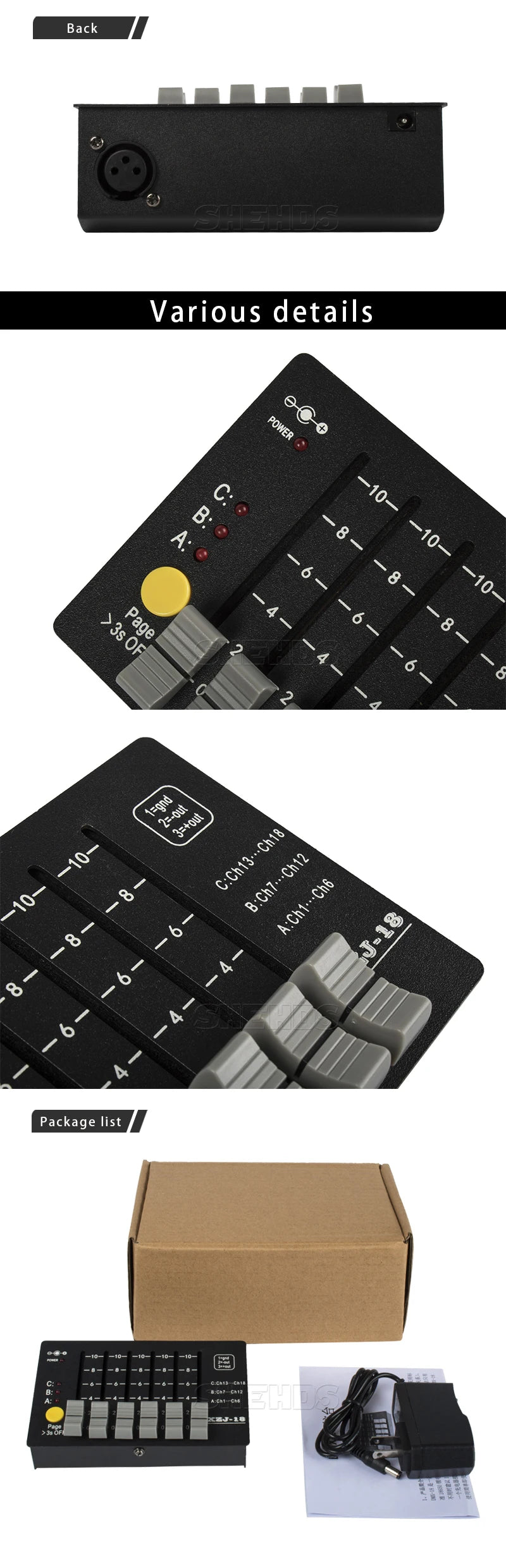 SHEHDS 1024 Controller And 192 Console For Par Lighting