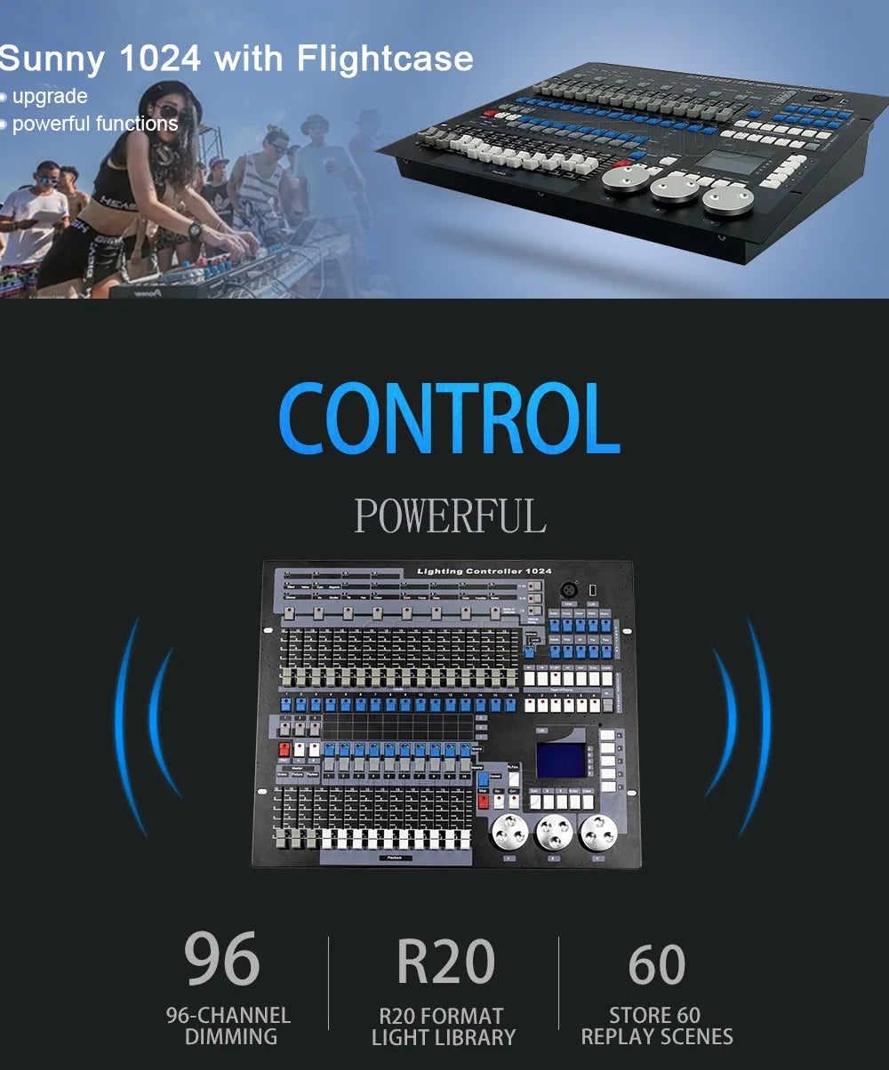 SHEHDS 1024 Controller And 192 Console For Par Lighting