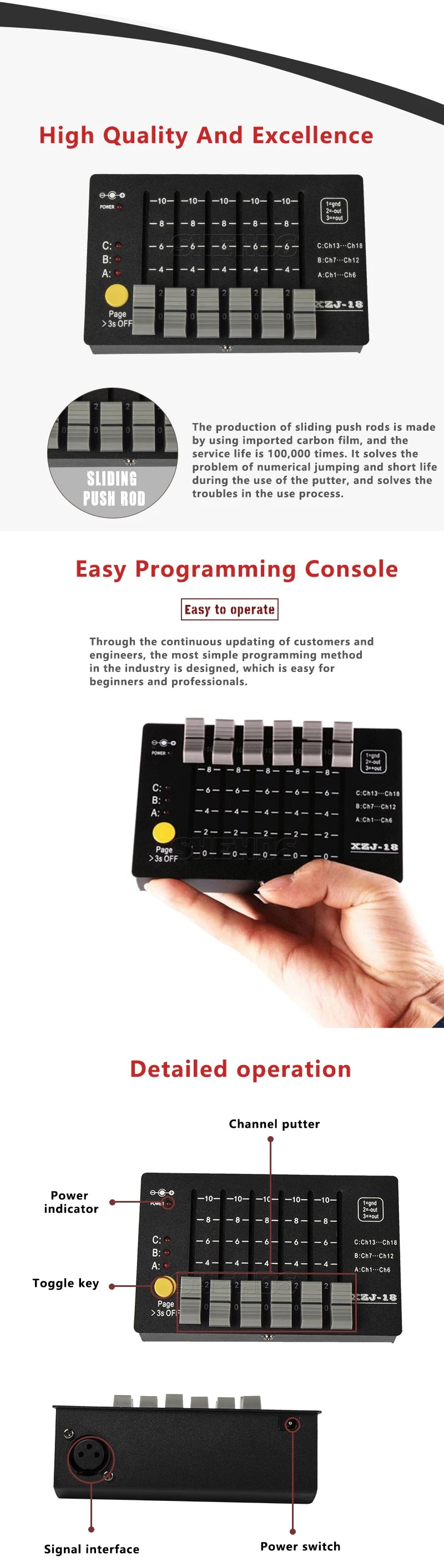 SHEHDS 1024 Controller And 192 Console For Par Lighting