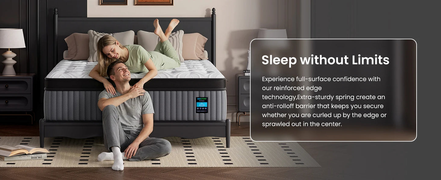 Extra Firm Hybrid Mattress With 7Zone Support And Pain Relief