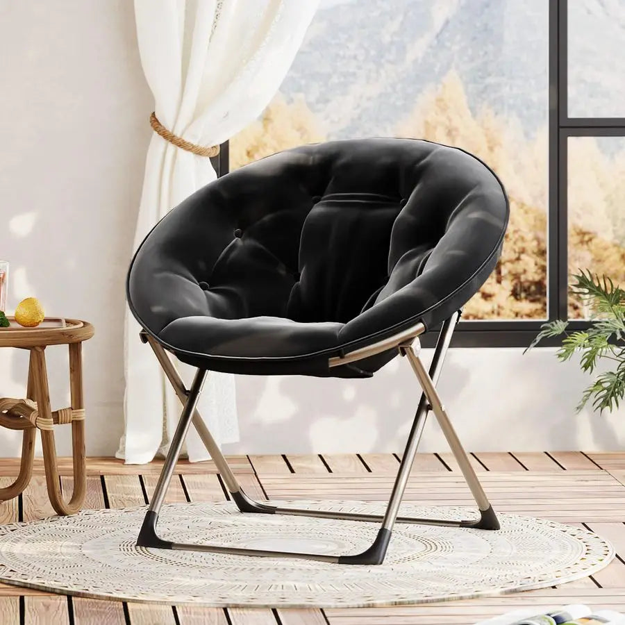 Comfy Folding Padded Saucer Chair