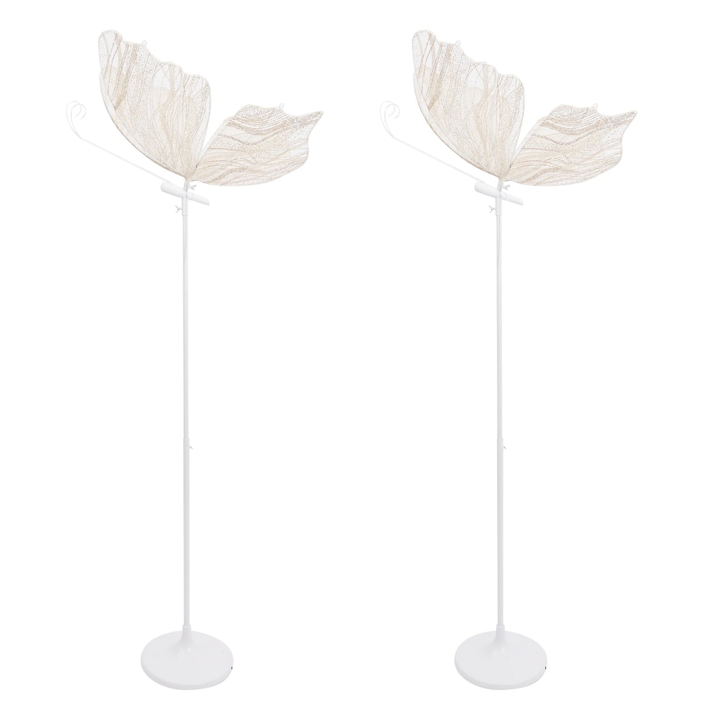 Butterfly LED Floor Lamp Set For Romantic Wedding Decor