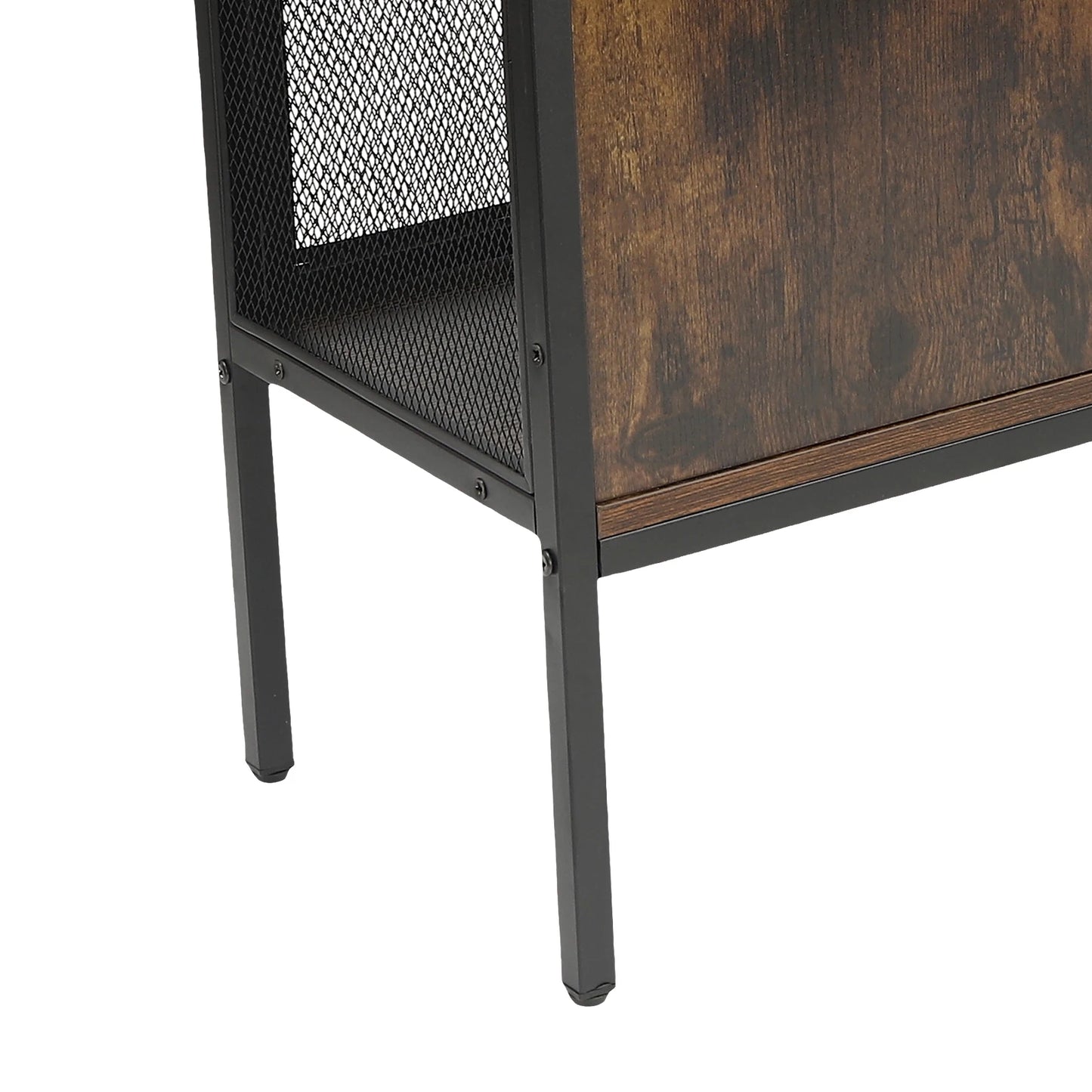 Wine Bar Cabinet With Glass Holder And Coffee Station