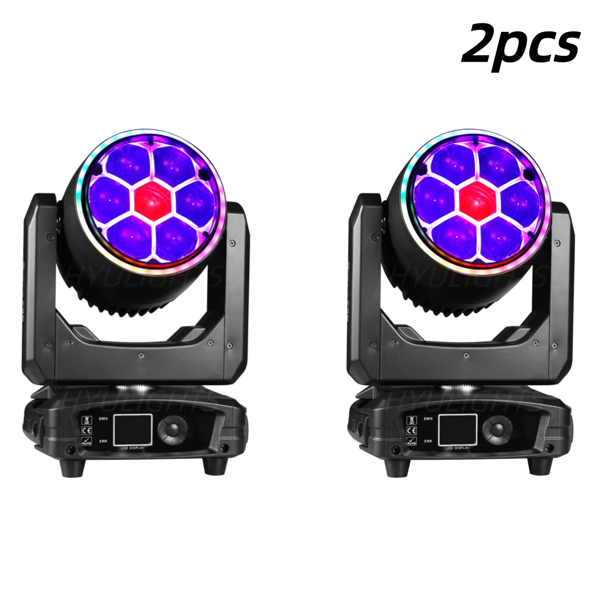 HYULIGHTS Bee Eye RGBW LED Moving Head DMX512 Pro Lights