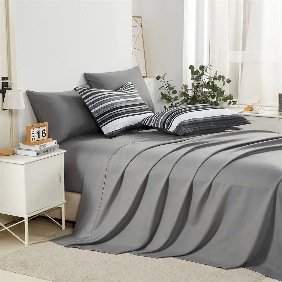 Bed In A Bag Stripe Comforter Set All Season Bedding