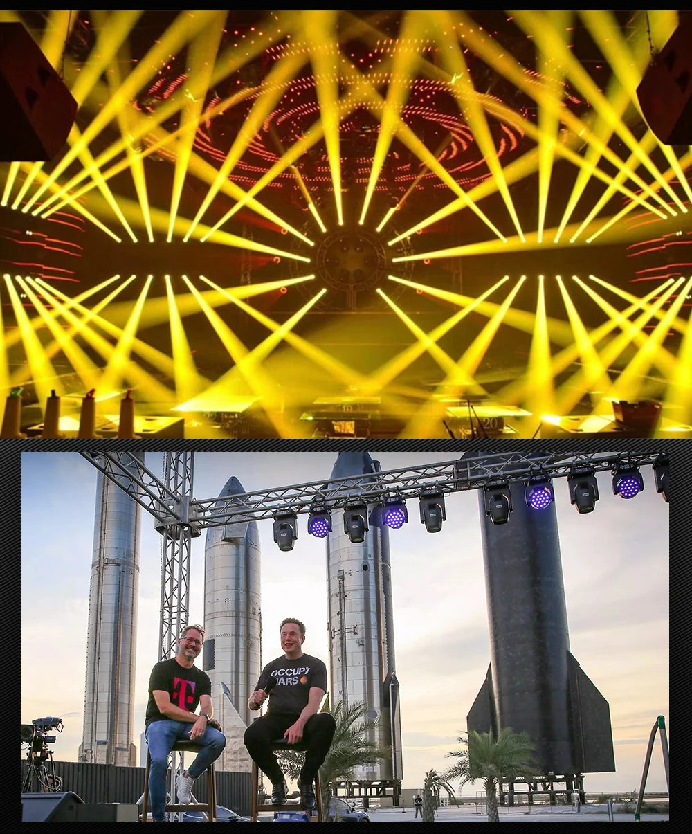 SHEHDS 275W Moving Head Light Double Prism DMX512 Stage Lighting