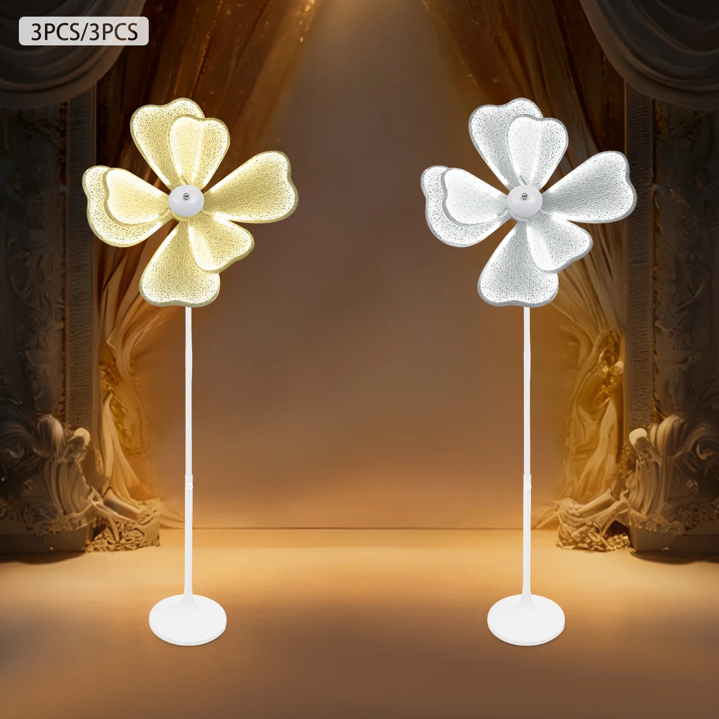 3ps 50w Wedding Flower Floor Lamp LED Wedding Road Guide Light Romantic Wedding Decoration Props for Wedding Christmas Wedding L