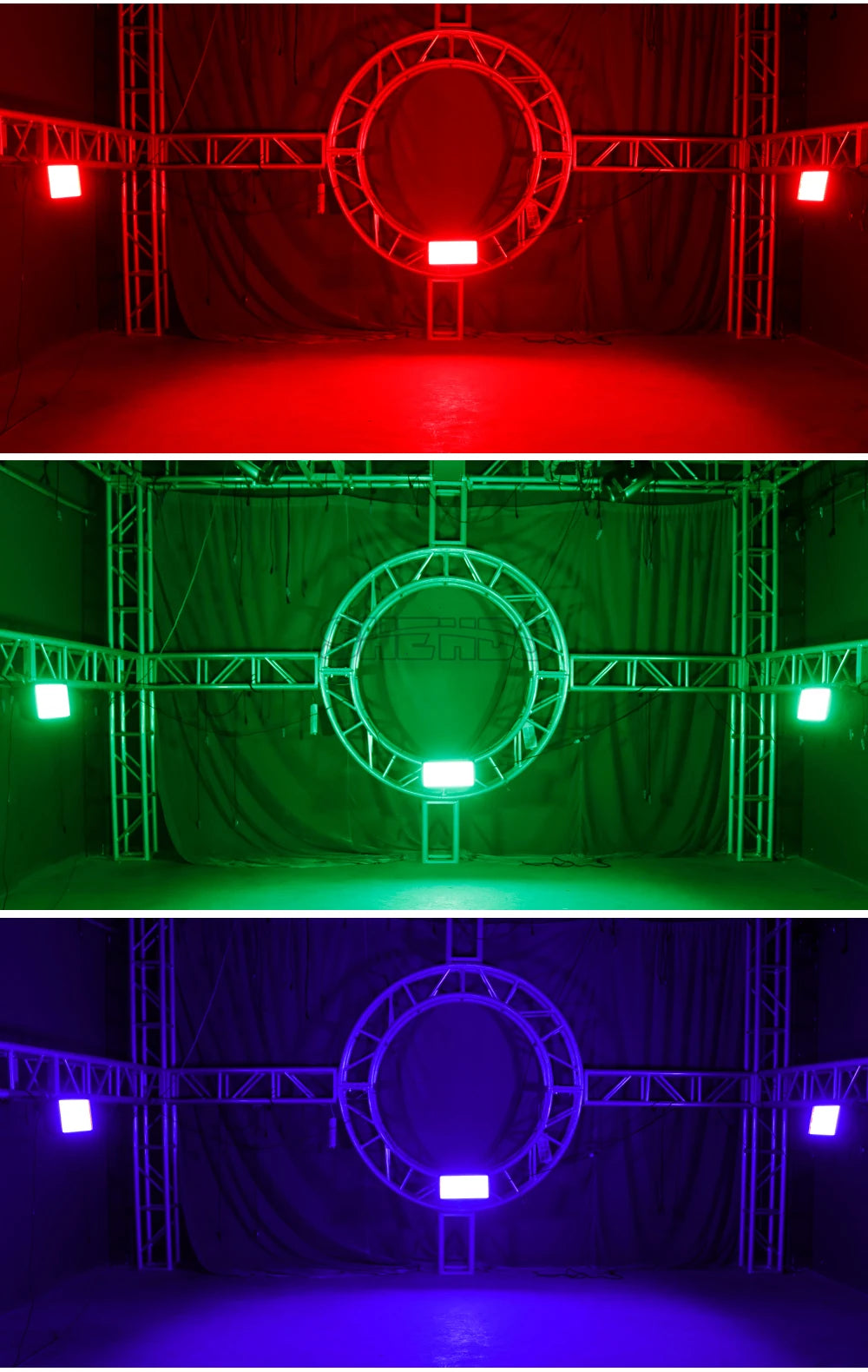 SHEHDS LED 200W RGB Marquee Strobe Light for DJ Pro