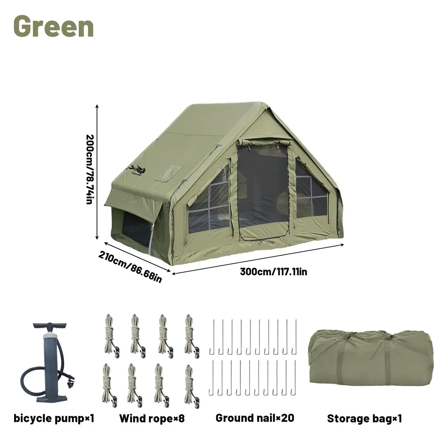 Pakicetus Inflatable Camping Tent All-Season Outdoor Shelter