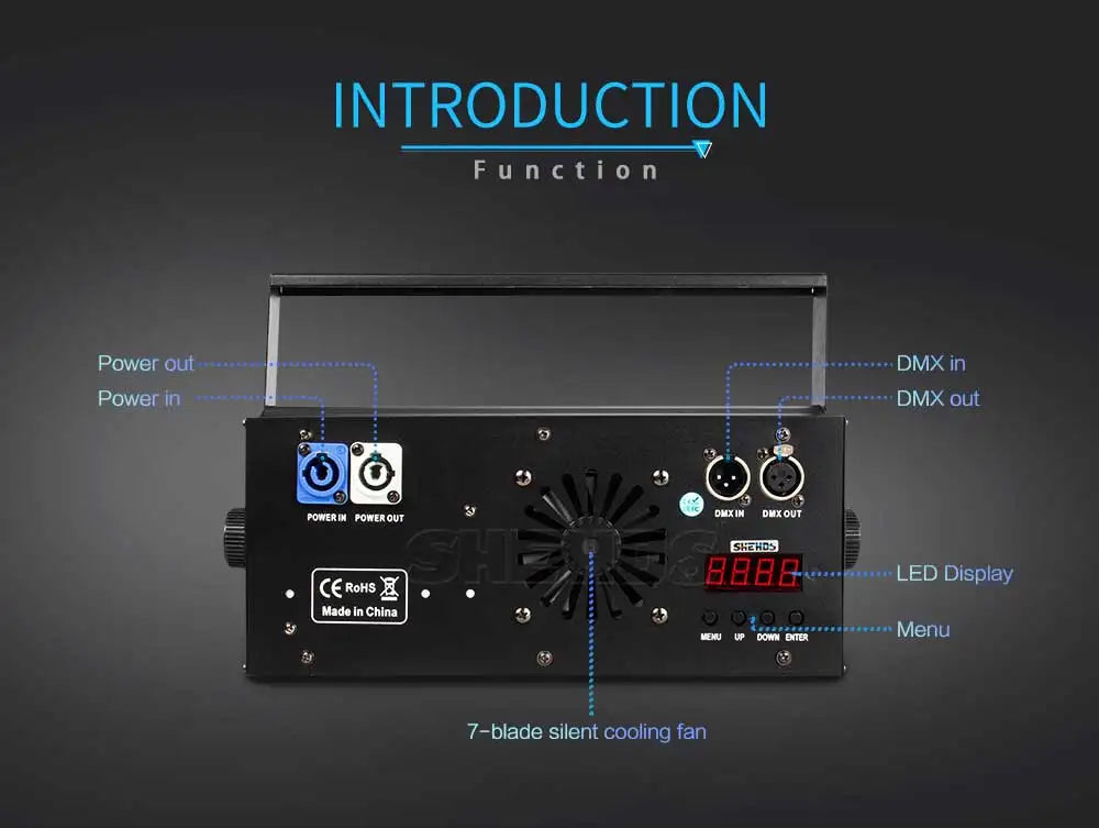 SHEHDS LED 2in1 COB 200W Stage Light DMX512 For Events