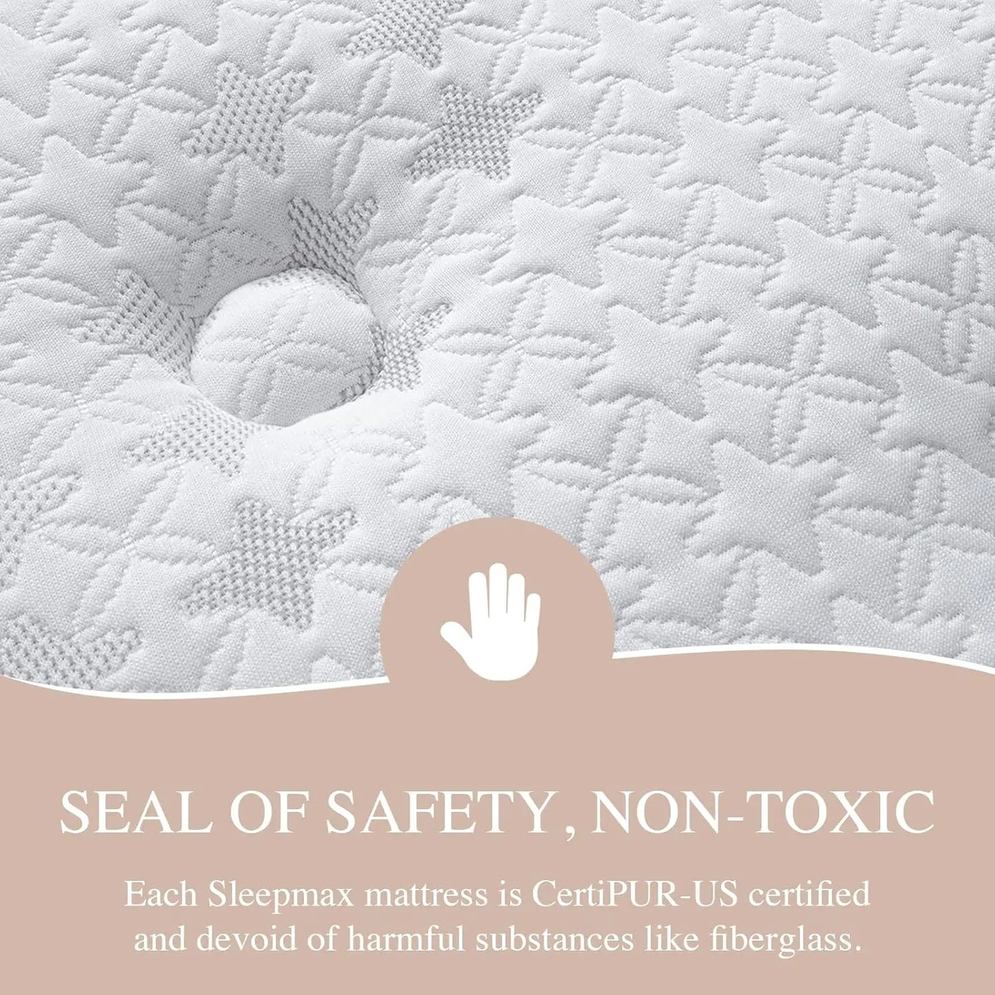 NONECN Hybrid Mattress Bed In A Box With Lumbar Support