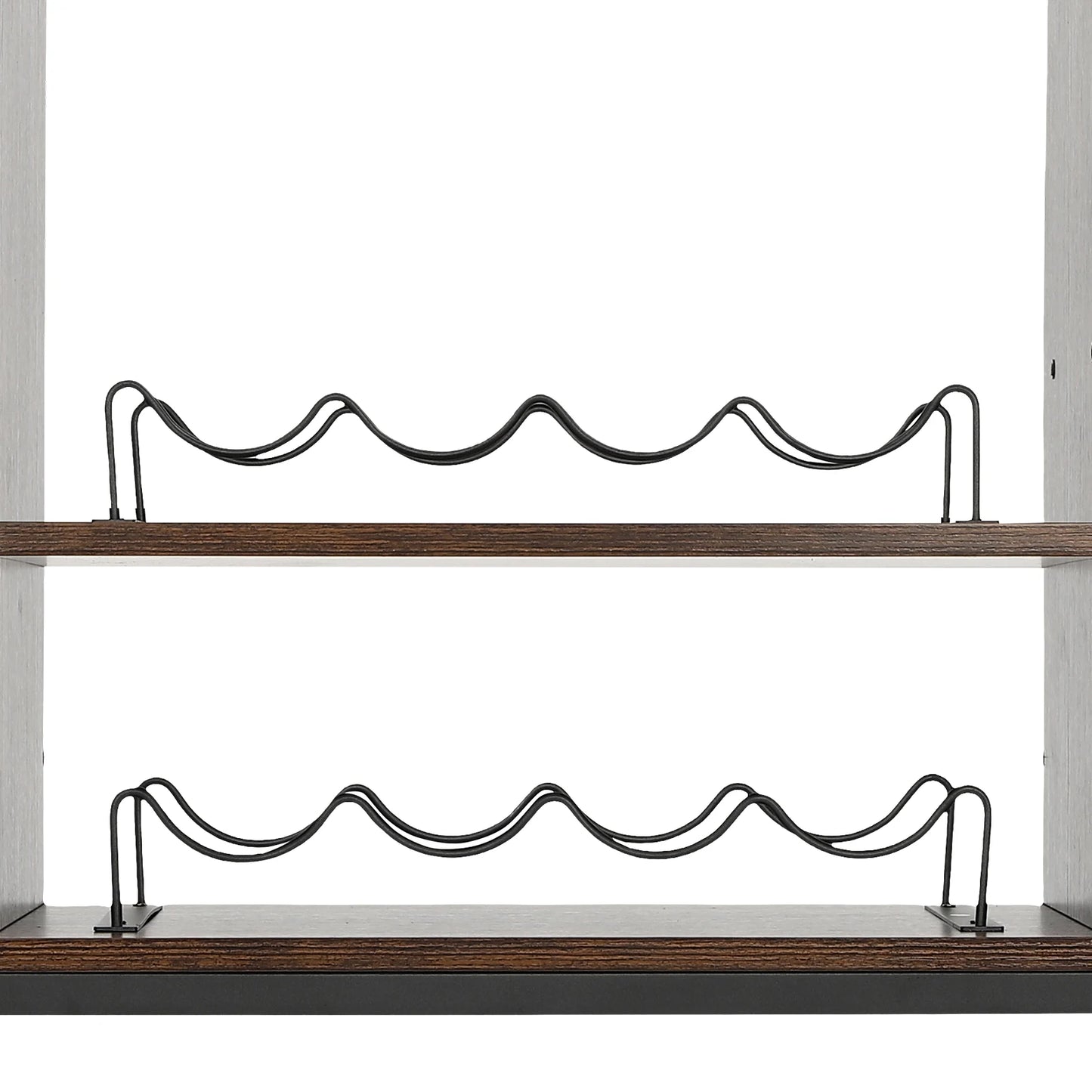 Wine Bar Cabinet With Glass Holder And Coffee Station