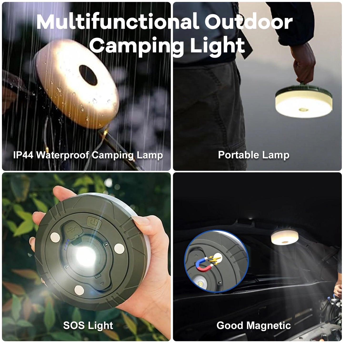 Christmas LED String Light With Rechargeable Lantern