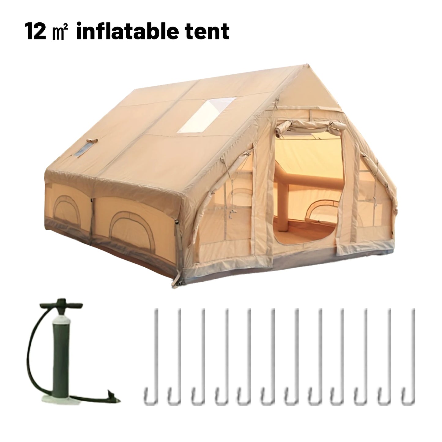 Pakicetus Inflatable Camping Tent All-Season Outdoor Shelter