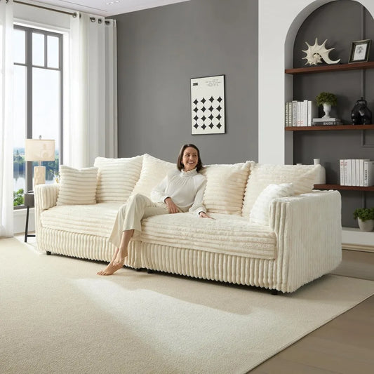 DAFIFY Cloud Couch Convertible Sofa With 6 Pillows