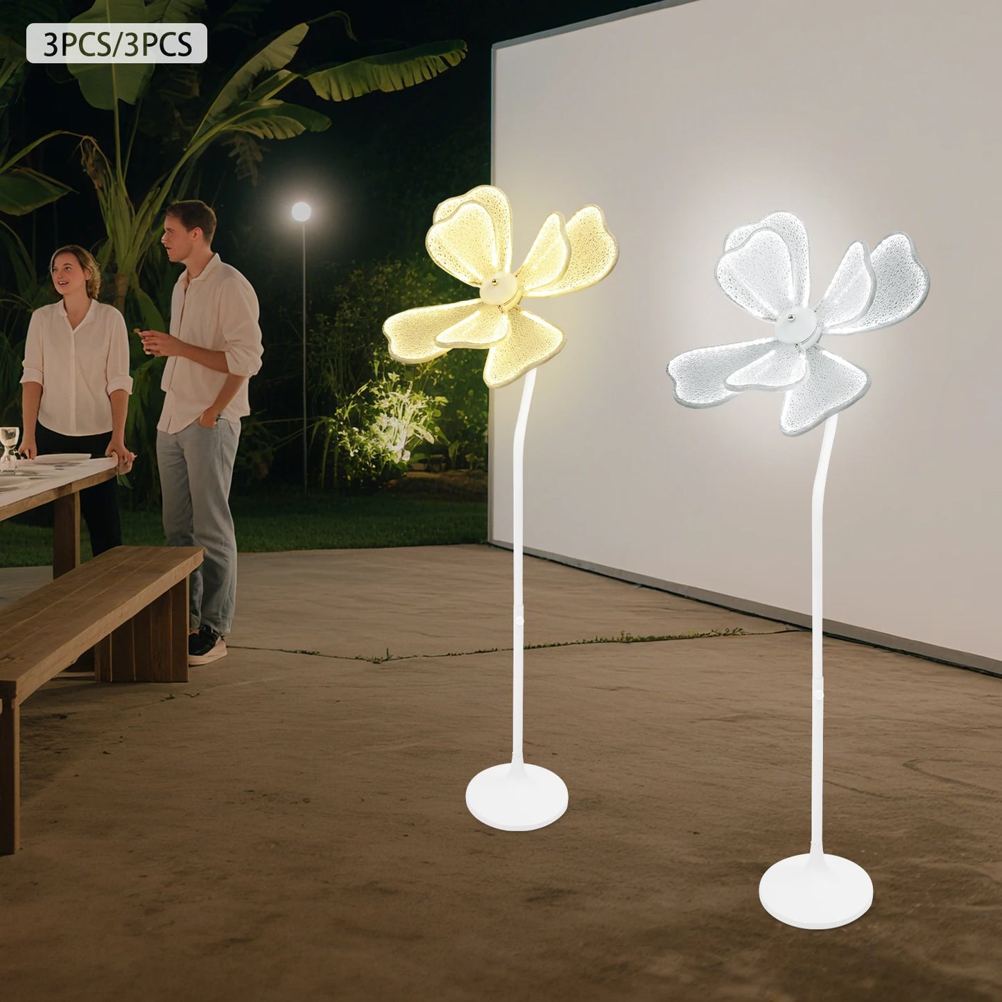 3ps 50w Wedding Flower Floor Lamp LED Wedding Road Guide Light Romantic Wedding Decoration Props for Wedding Christmas Wedding L