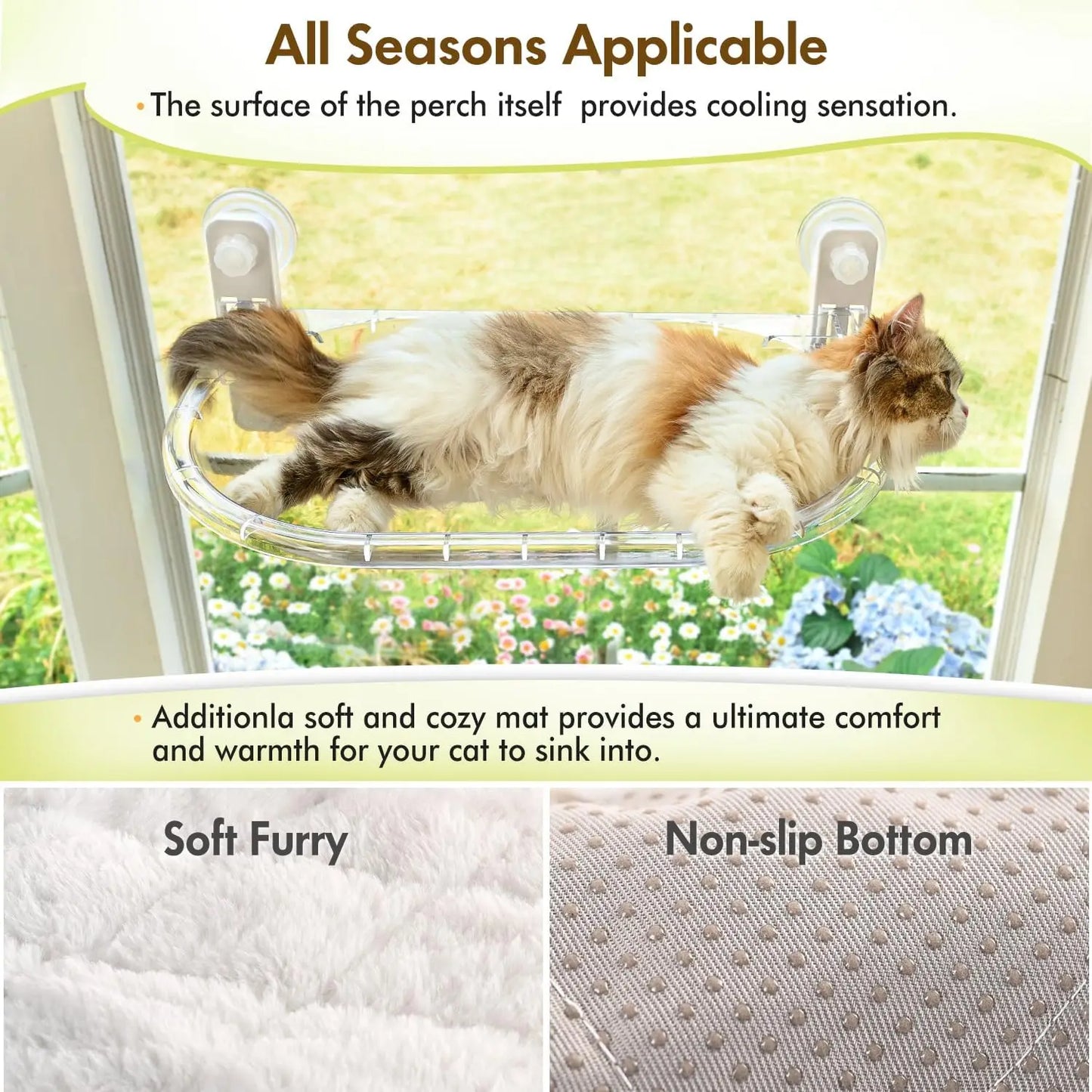 YQXH Transparent Cat Window Perch By Amosijoy With Easy Install