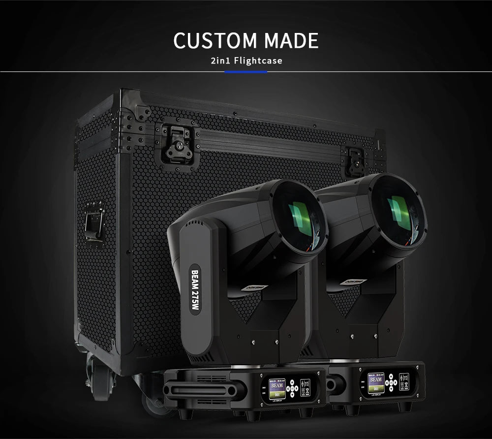 SHEHDS 275W Moving Head Light Double Prism DMX512 Stage Lighting