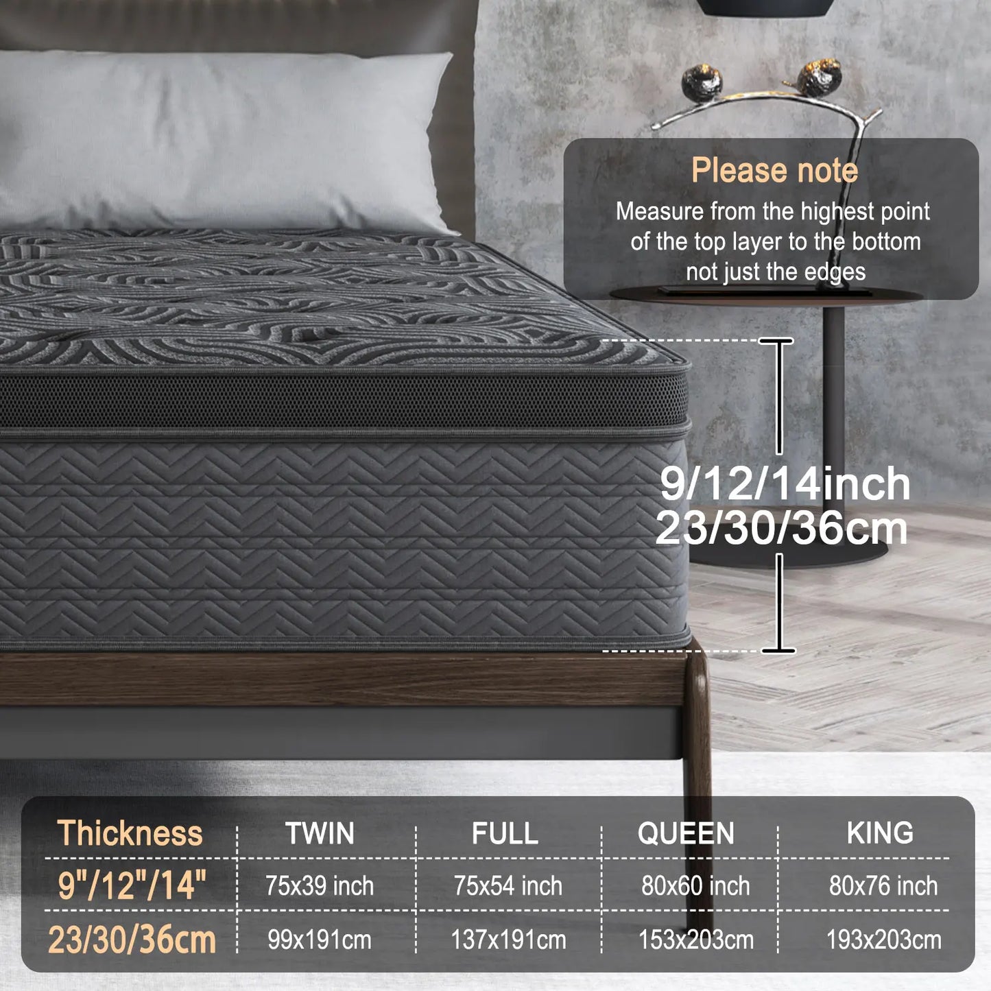 Sweetlove Memory Foam Hybrid Mattress With Lumbar Support