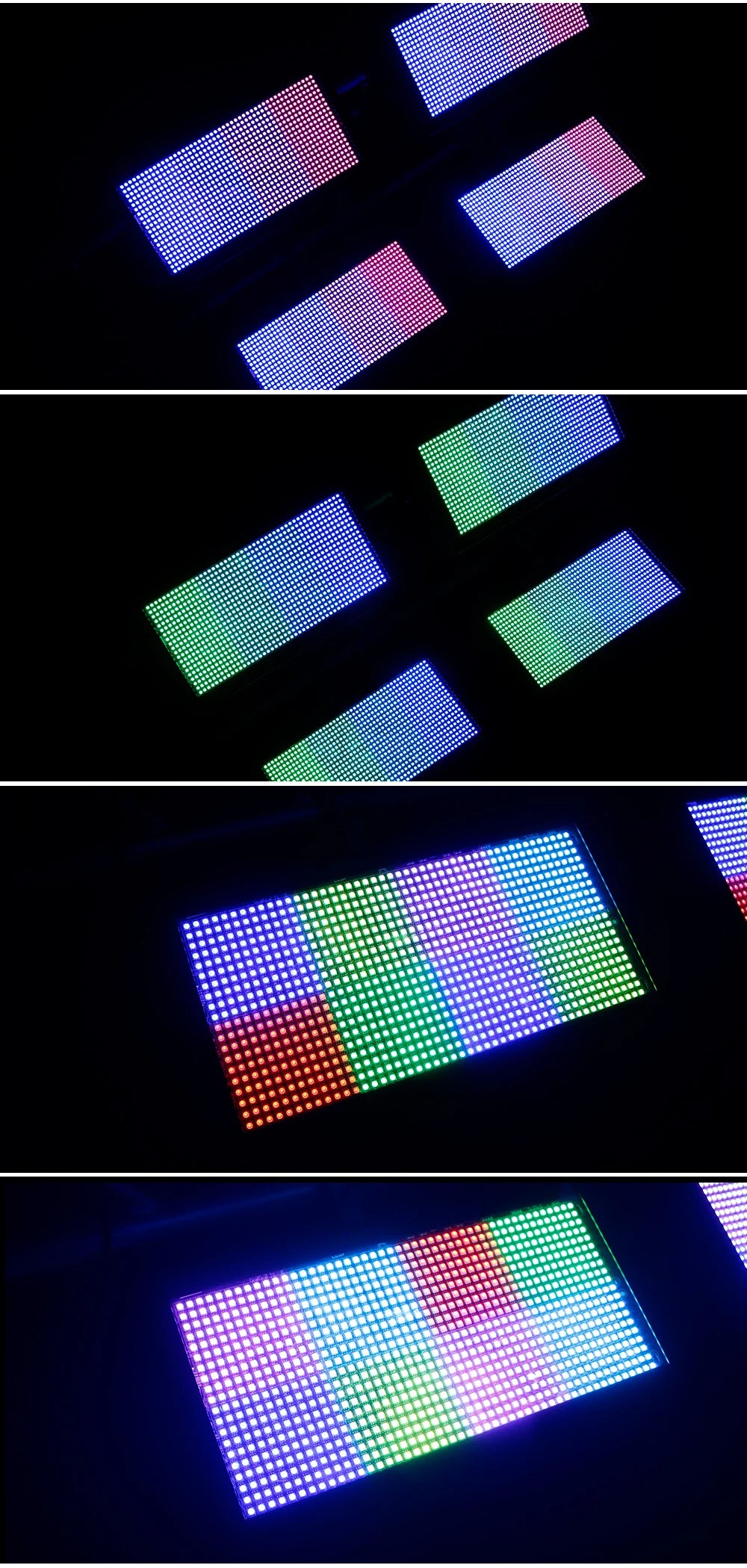 SHEHDS LED 200W RGB Marquee Strobe Light for DJ Pro