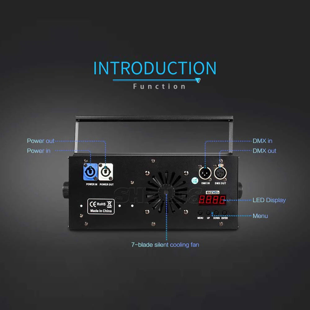 SHEHDS LED 2in1 COB 200W Stage Light DMX512 For Events