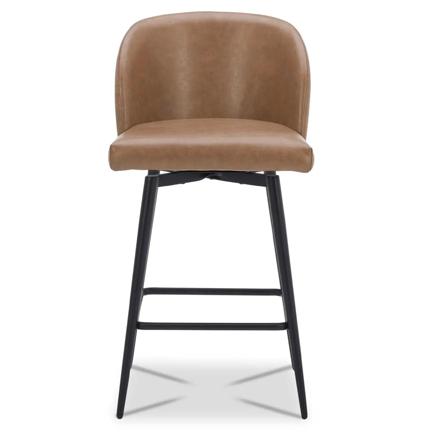 Counter Height Bar Stools Set of 3, 360° Swivel Upholstered Barstools with Backs and Metal Legs, 26" H Seat Height,, Customized