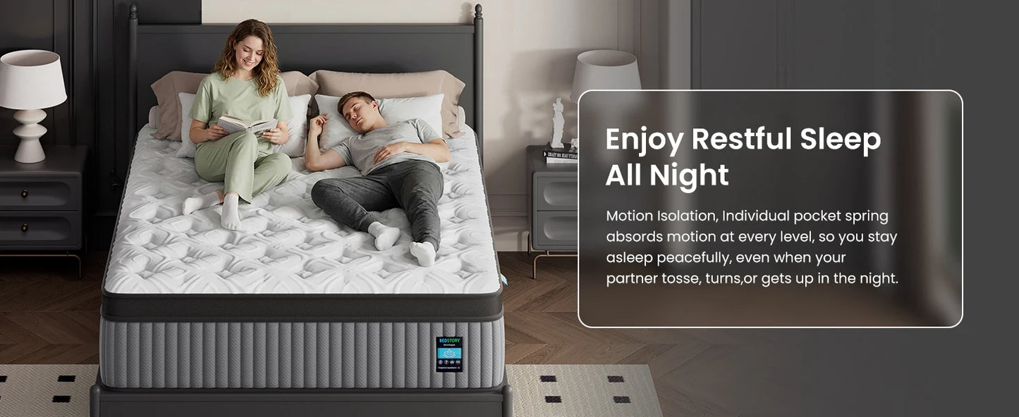 Extra Firm Hybrid Mattress With 7Zone Support And Pain Relief