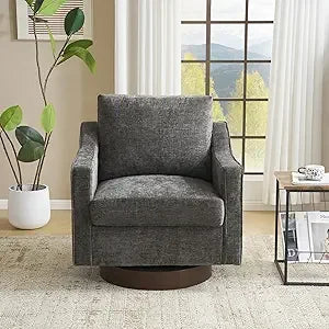 DAFIFY Mid Century Swivel Accent Chair 360 Degree Upholstered Armchair