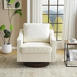 DAFIFY Mid Century Swivel Accent Chair 360 Degree Upholstered Armchair