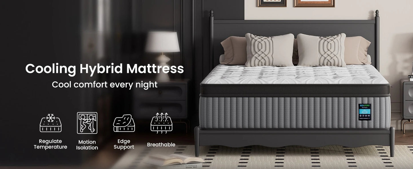 Extra Firm Hybrid Mattress With 7Zone Support And Pain Relief