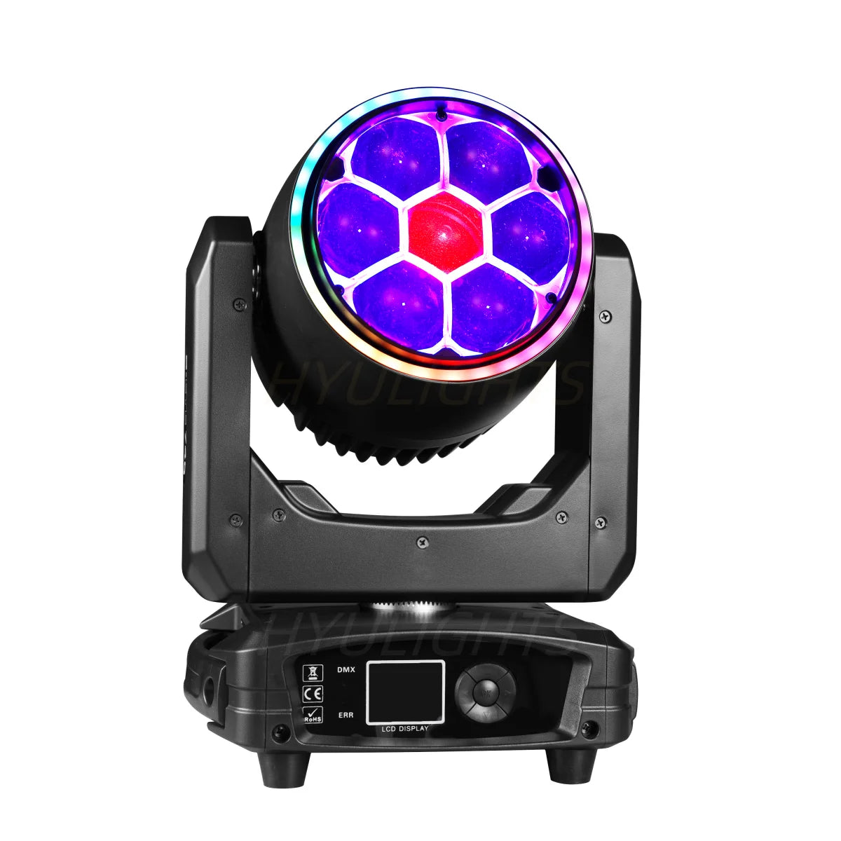 HYULIGHTS Bee Eye RGBW LED Moving Head DMX512 Pro Lights
