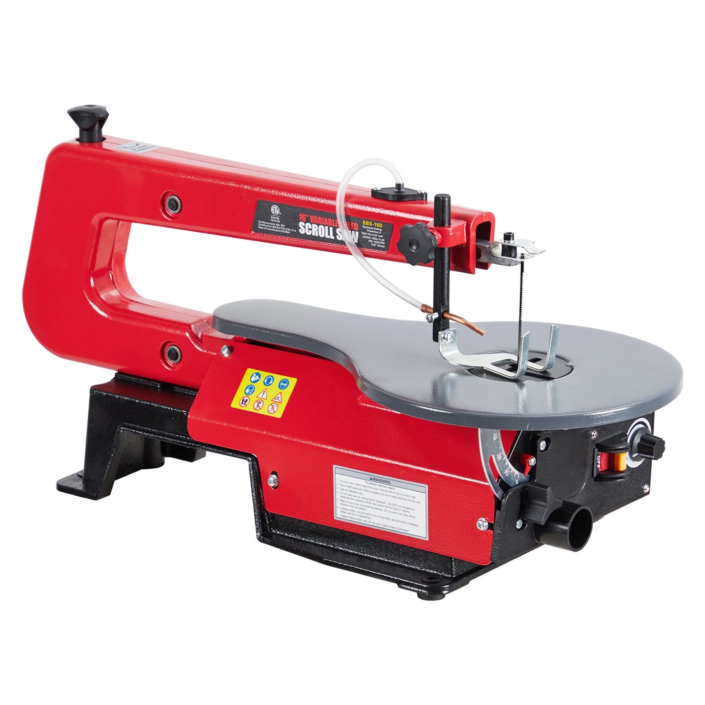HiMISS Scroll Saw With Tilting Table, LED Light, Dust Port