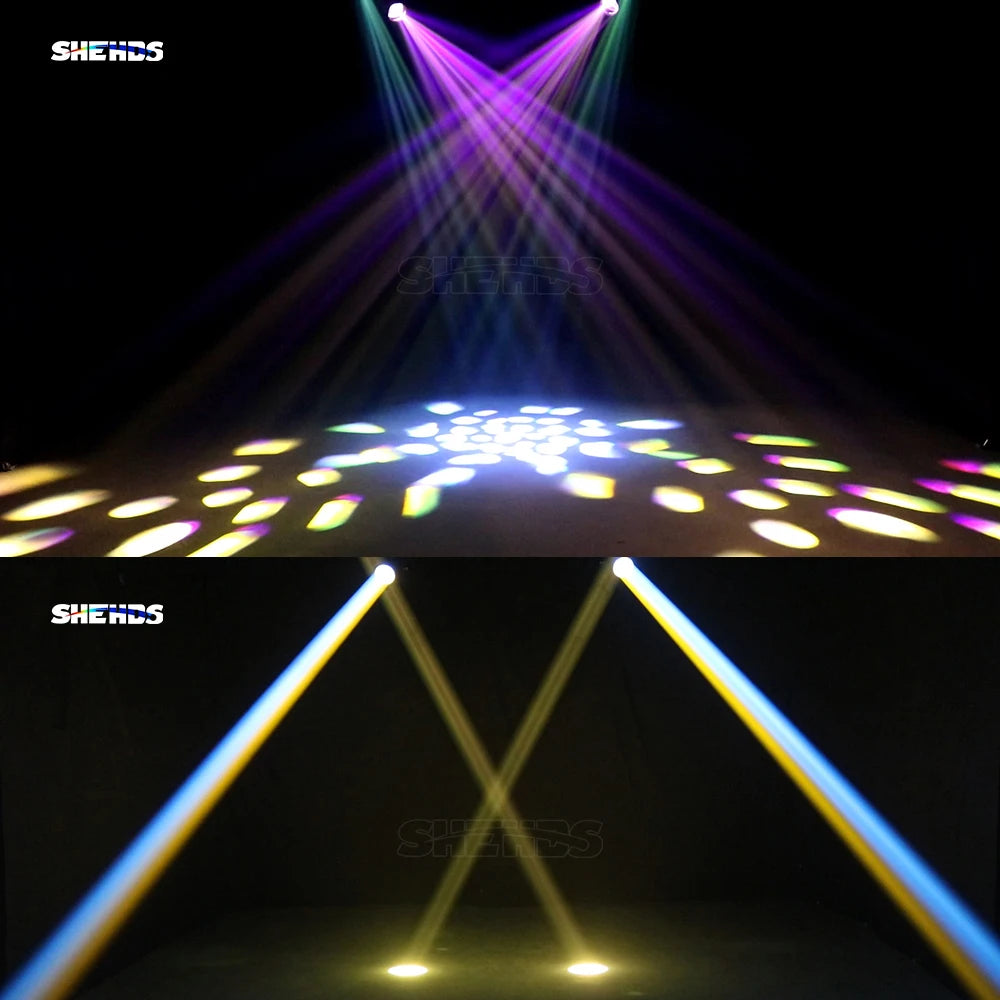 SHEHDS 275W Moving Head Light Double Prism DMX512 Stage Lighting