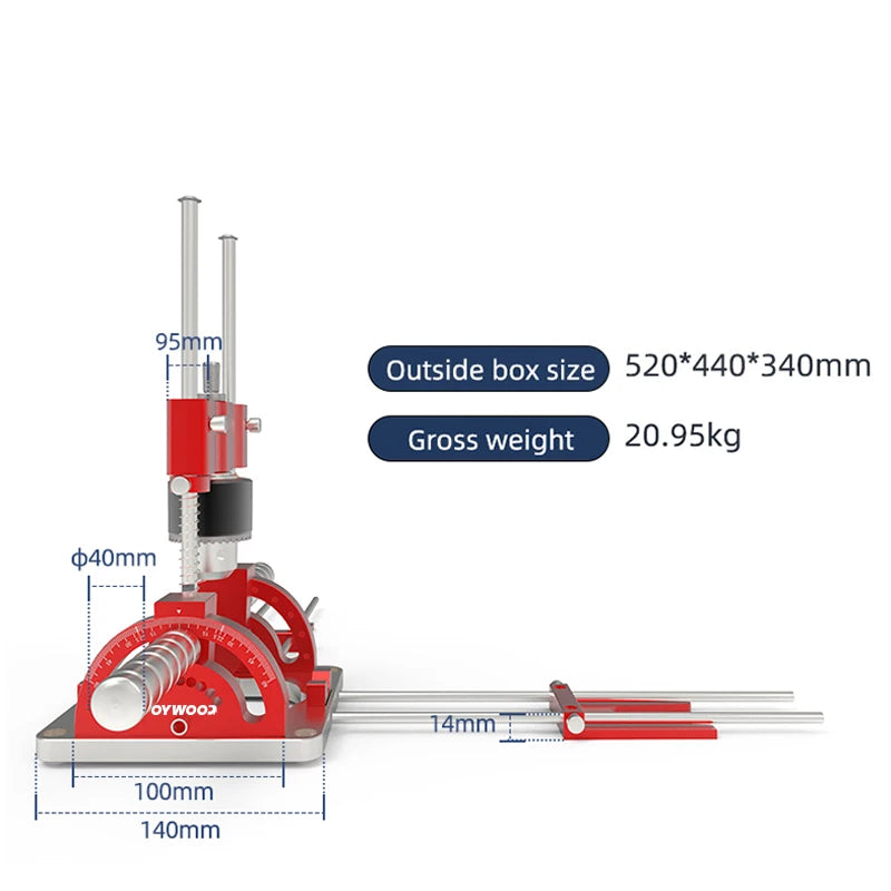 NONEDIY Woodworking Multi Angle Drill Guide With Aluminum Alloy