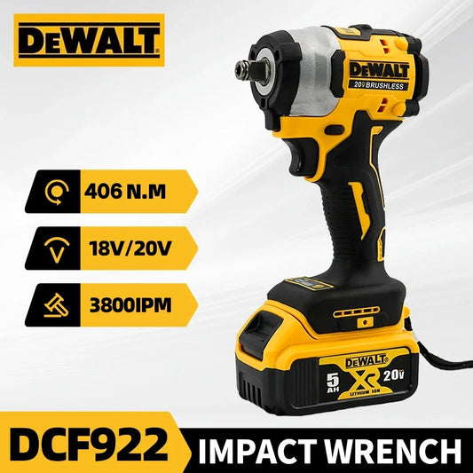 DEWALT DCF922 Brushless 20V Cordless Impact Wrench LED Light