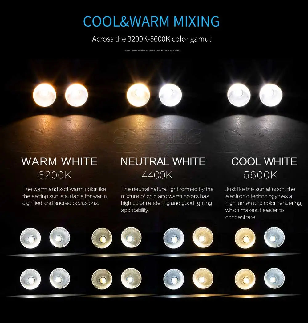 SHEHDS LED 2in1 COB 200W Stage Light DMX512 For Events