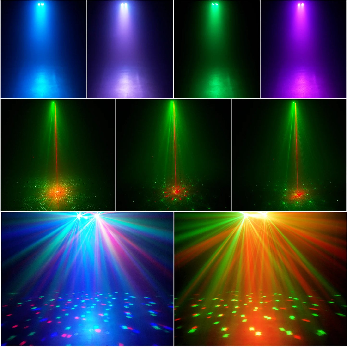 U'King Mini 5in1 Strobe Effect Light Remote Control Stage Light