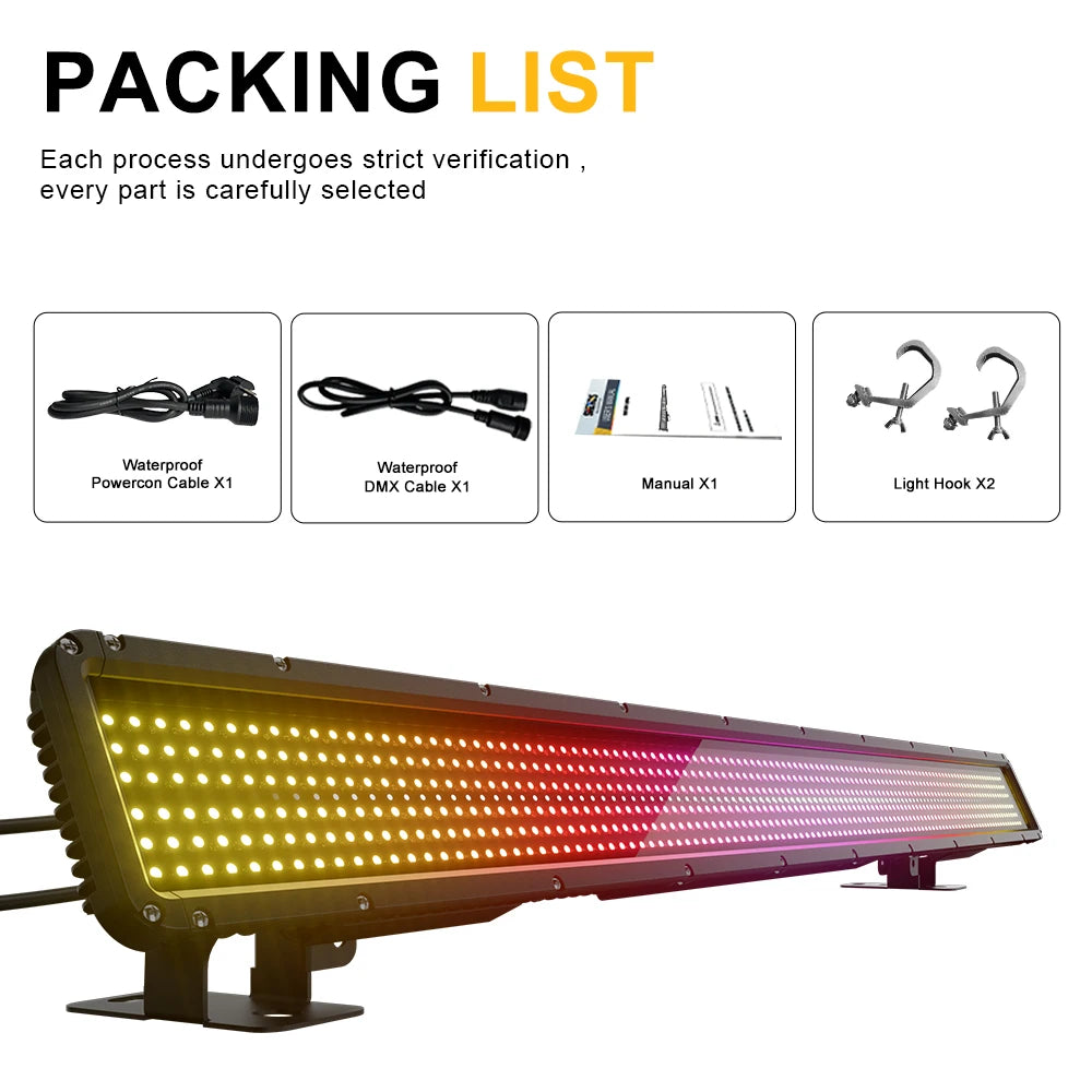 SHEHDS Waterproof IP65 250W 16-Pixel Strobe Light For DJ Shows