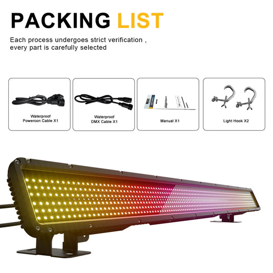 SHEHDS Waterproof IP65 250W 16-Pixel Strobe Light For DJ Shows