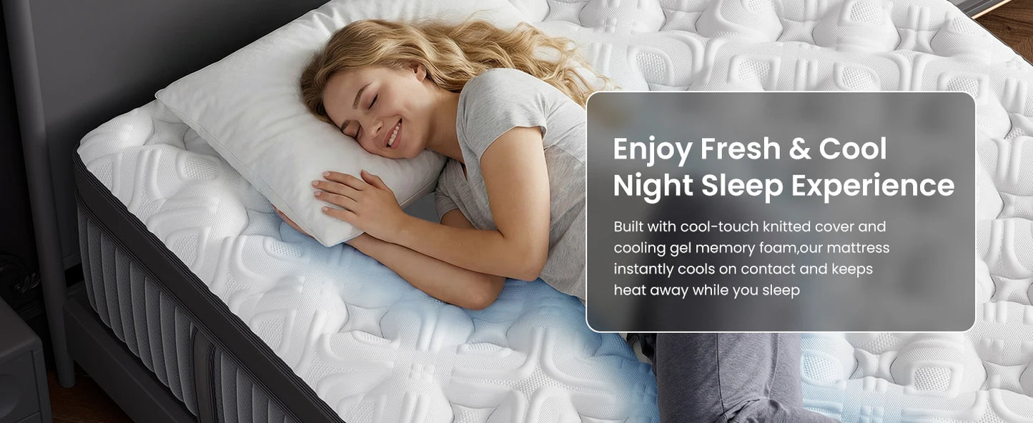 Extra Firm Hybrid Mattress With 7Zone Support And Pain Relief