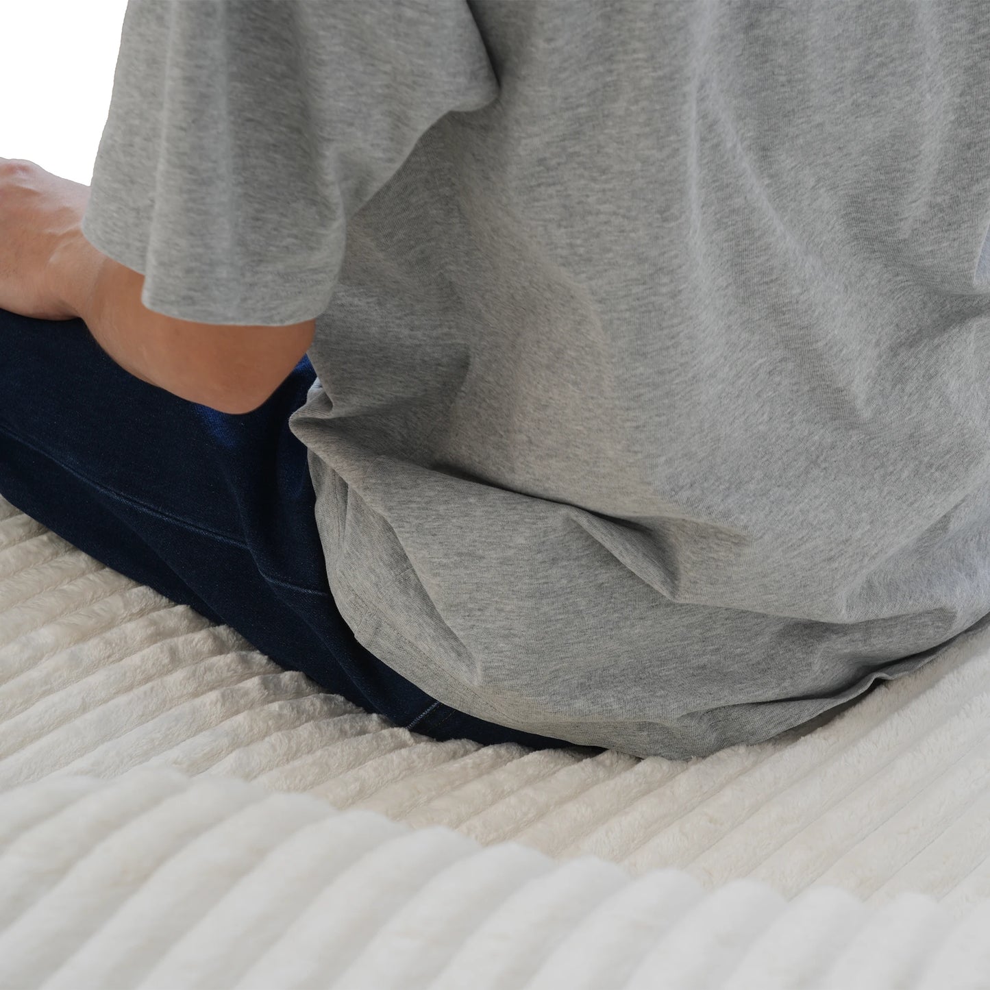 Sdorens Round Chair Lounge Chaise With Plush Faux Fur Sleeper