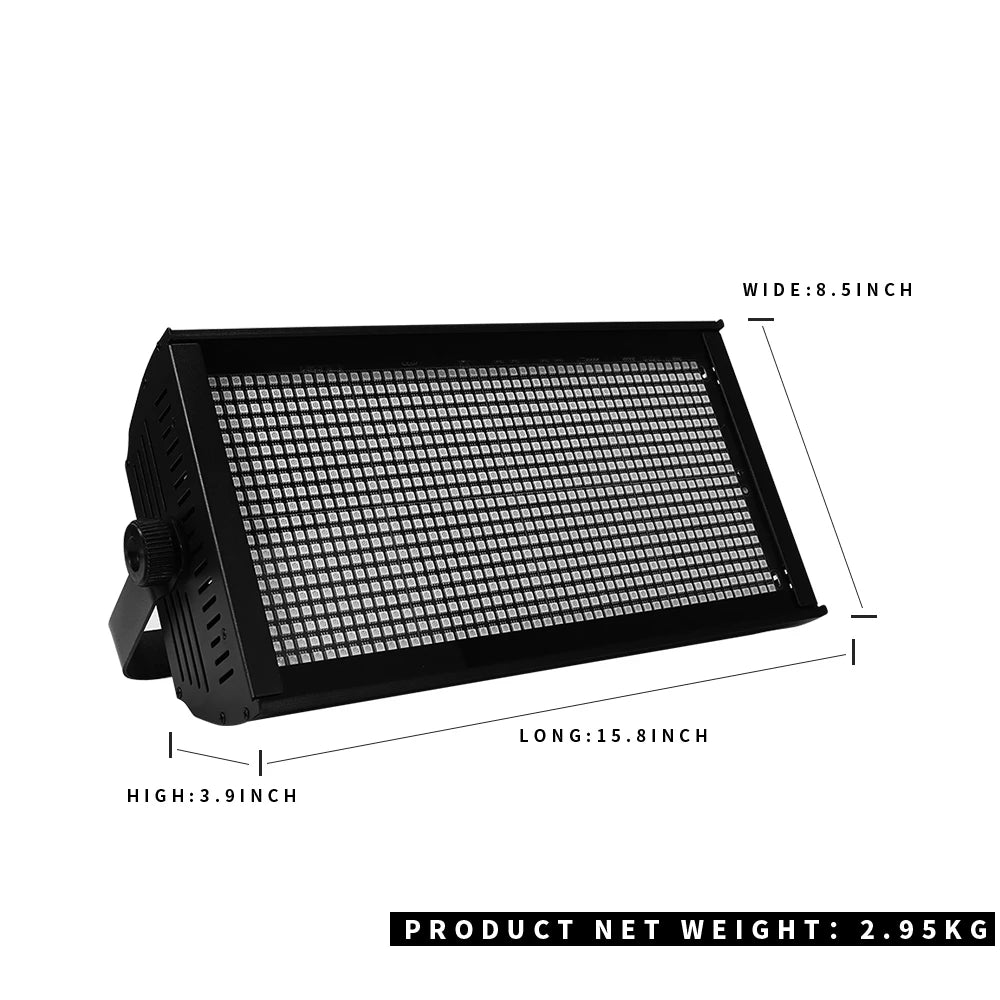 SHEHDS LED 200W RGB Marquee Strobe Light for DJ Pro