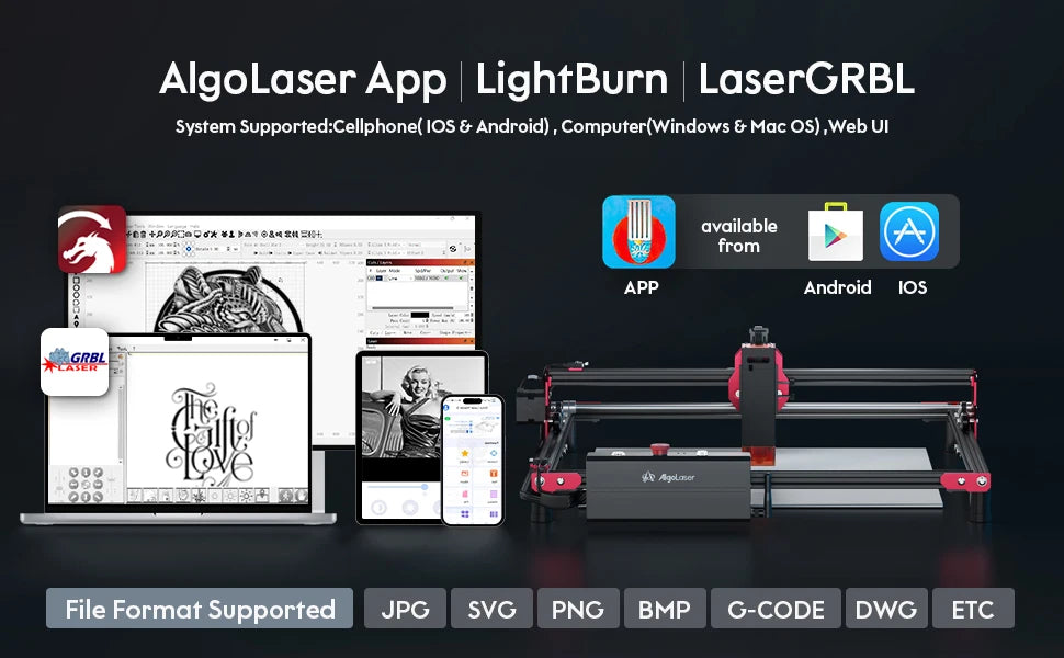 AlgoLaser DIY Laser Marking Kit For Wood Metal And Plastic
