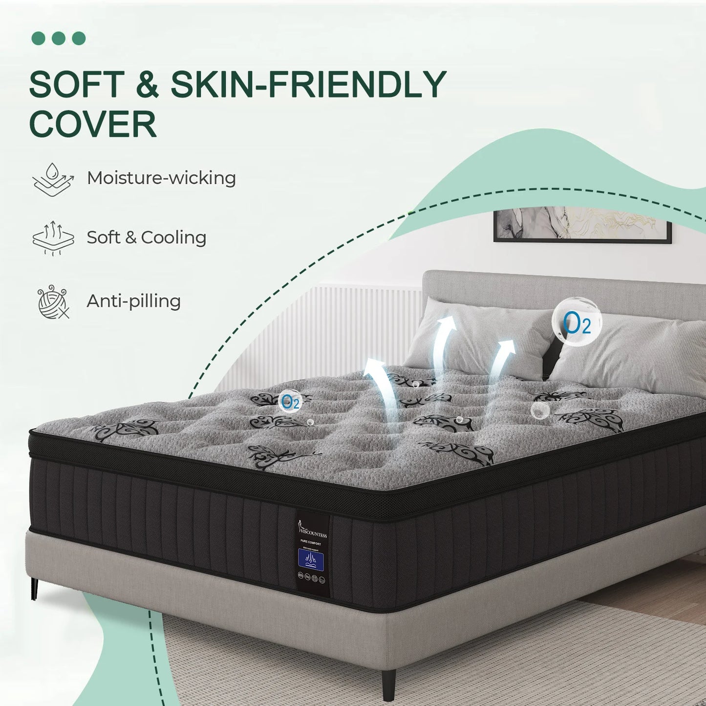 Sweetlove Gel Foam Hybrid Mattress Pocket Spring In A Box